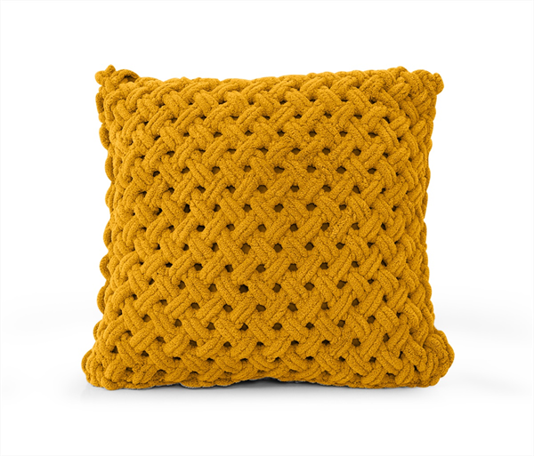 SARMAL El Örgüsü Kırlent Sarı